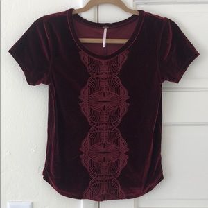 Free People Velvet top